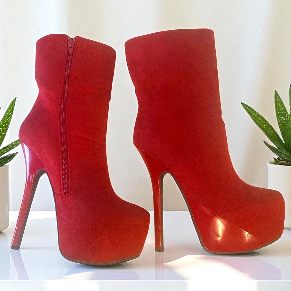 Red Suede Boots